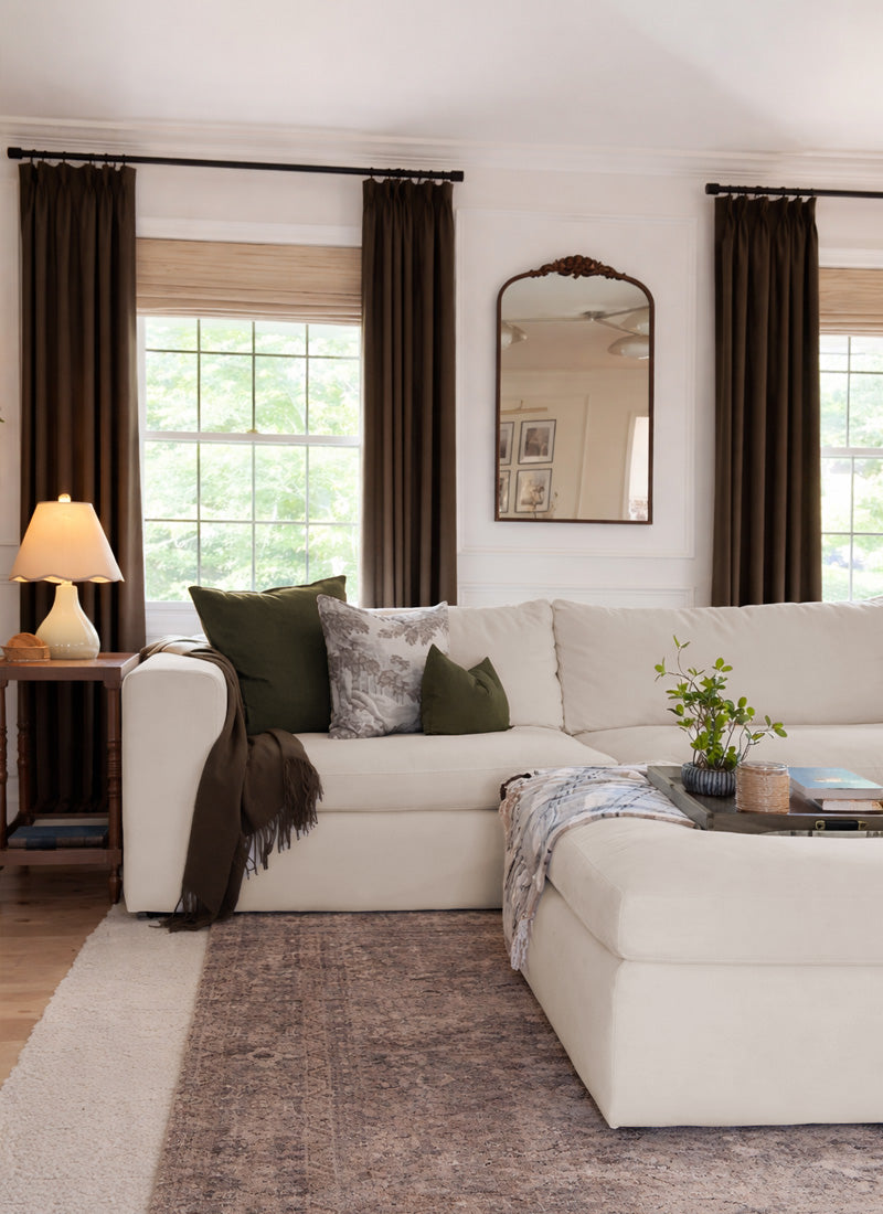 Luxury Blackout Curtains - Dual-Sided Design with Textured Jacquard Fabric