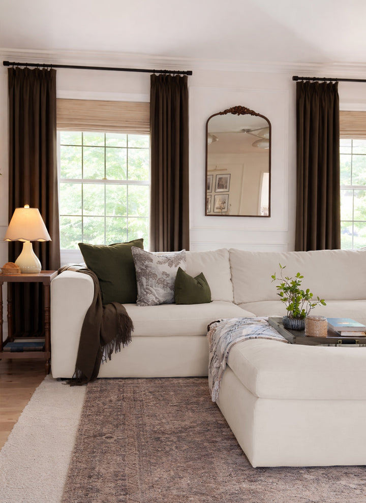 Luxury Blackout Curtains - Dual-Sided Design with Textured Jacquard Fabric