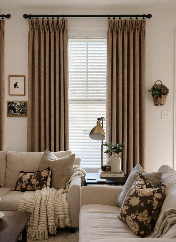Velvet Feel Curtains with Plush Chenille Texture
