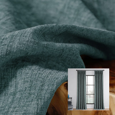 Slate Cashmere｜Chenille curtain fabric sample｜F88111-22
