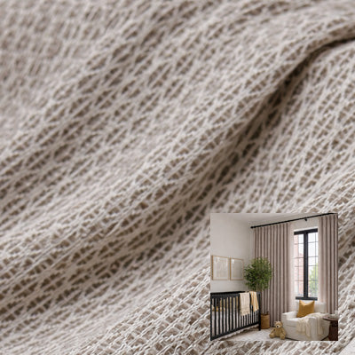 Mocha Pattern｜Cotton curtain fabric sample｜F88126-4
