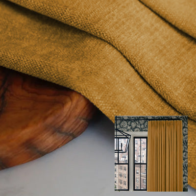 Orange Satin｜Cotton curtain fabric sample｜F88053-9
