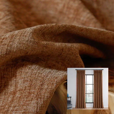 Cinnamon Cashmere｜Chenille curtain fabric sample｜F88111-11