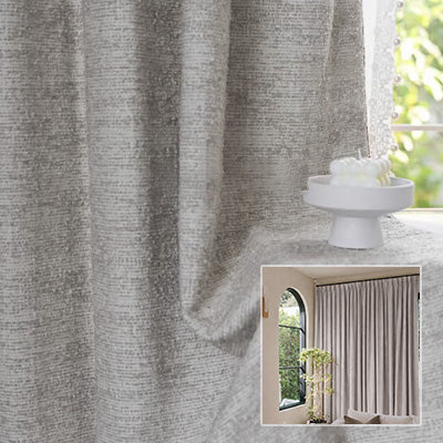 Downy Oat｜Cotton curtain fabric sample｜F88122-4