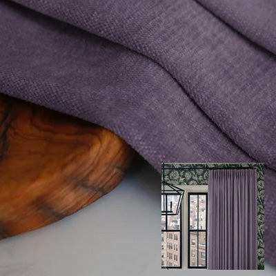 Plum Velvet｜Cotton curtain fabric sample｜F88053-11