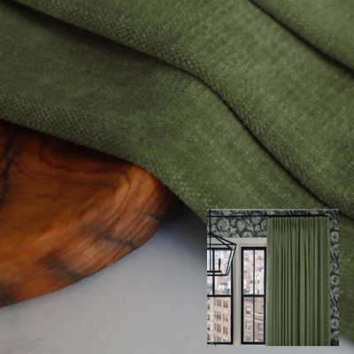 Emerald Smooth｜Cotton curtain fabric sample｜F88053-12