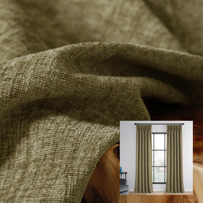 Caramel Cashmere｜Chenille curtain fabric sample｜F88111-18