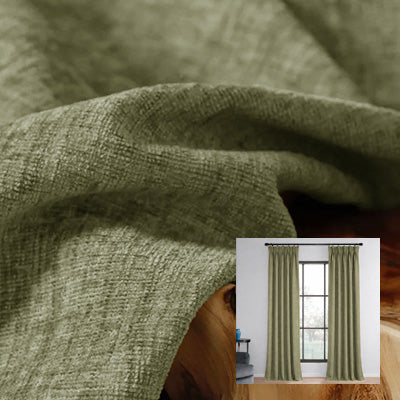 Concentrated matcha｜Chenille curtain fabric sample｜F88111-19