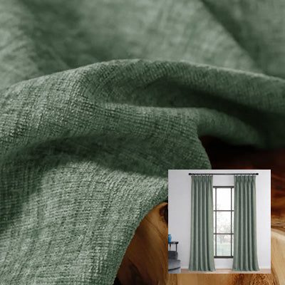 Olive Cashmere｜Chenille curtain fabric sample｜F88111-21