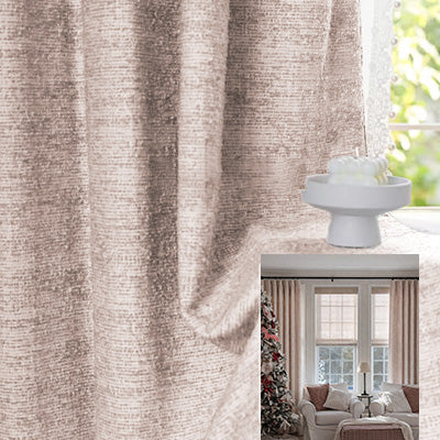 Dusk Blush｜Cotton curtain fabric sample｜F88122-2