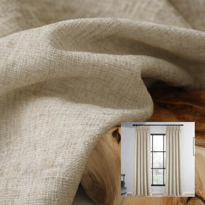 Cream Cashmere｜Chenille curtain fabric sample｜F88111-4
