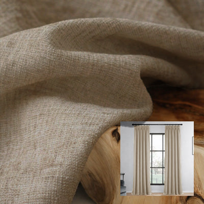 Oat Cashmere｜Chenille curtain fabric sample｜F88111-6