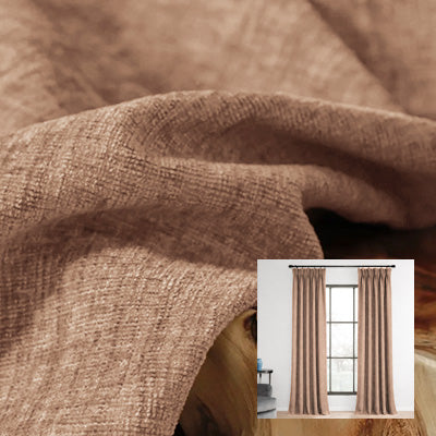 Terracotta Cashmere｜Chenille curtain fabric sample｜F88111-9