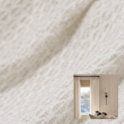 Linen Ivory｜Cotton curtain fabric sample｜F88126-1