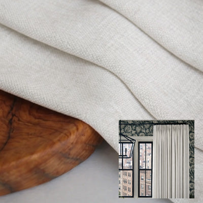 Frosted Ivory｜Cotton curtain fabric sample｜F88053-1