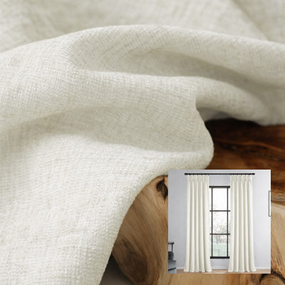 White Cashmere｜Chenille curtain fabric sample｜F88111-26
