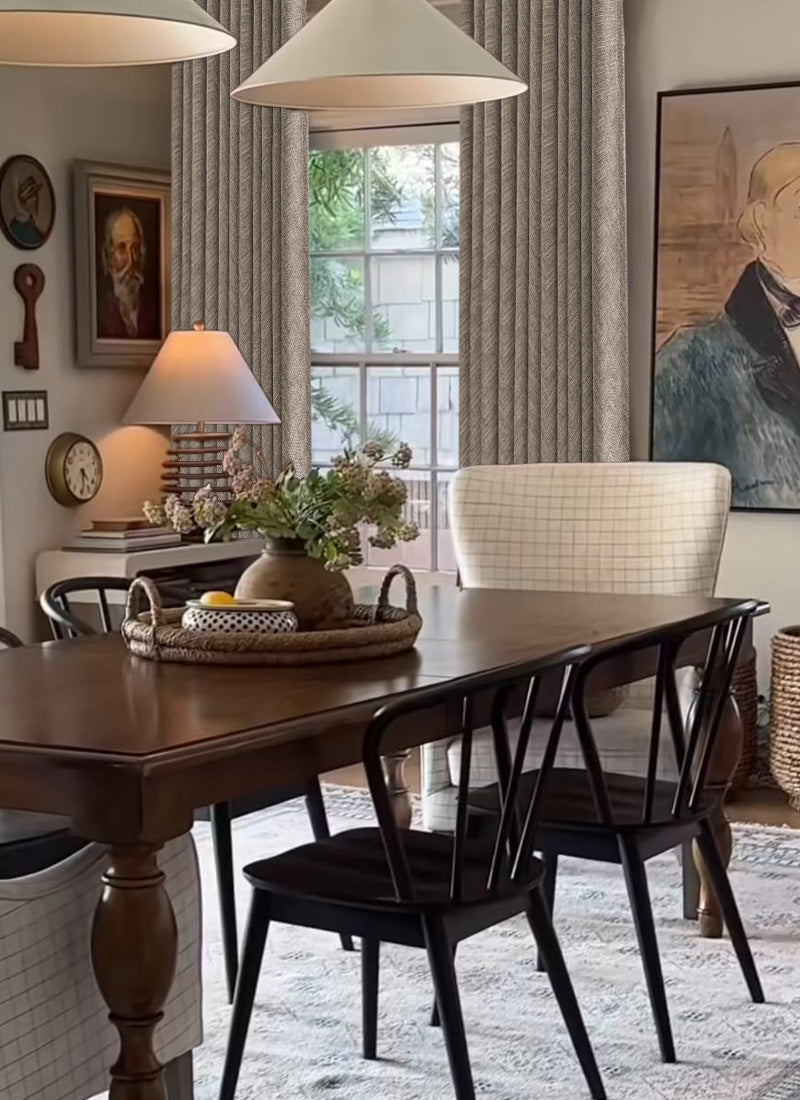 Striped Curtains Elegant V Shaped Design for Modern Homes