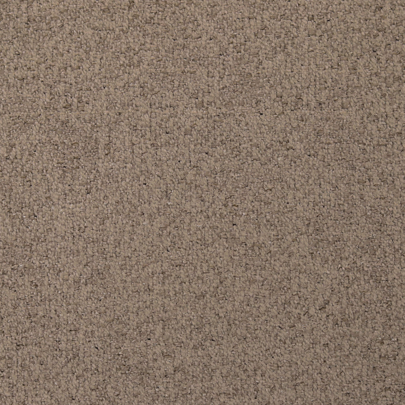 Beige textured blackout curtain fabric sample, thermal insulated material close-up