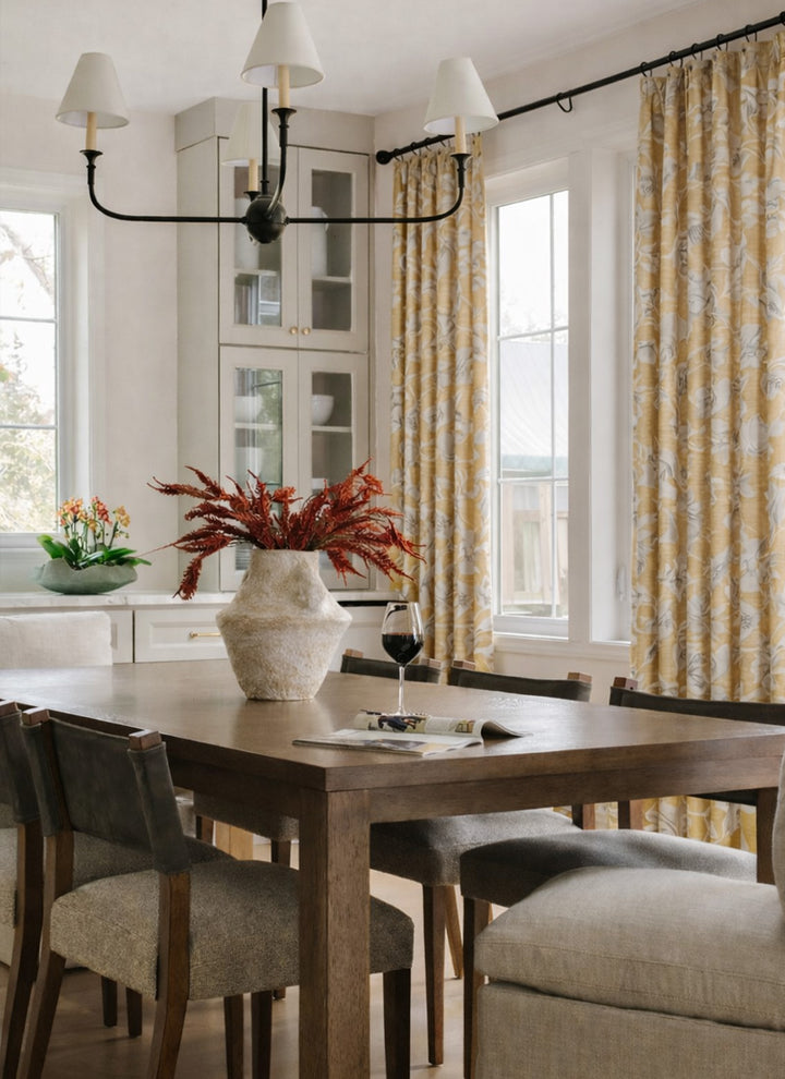 Yellow Floral Curtains