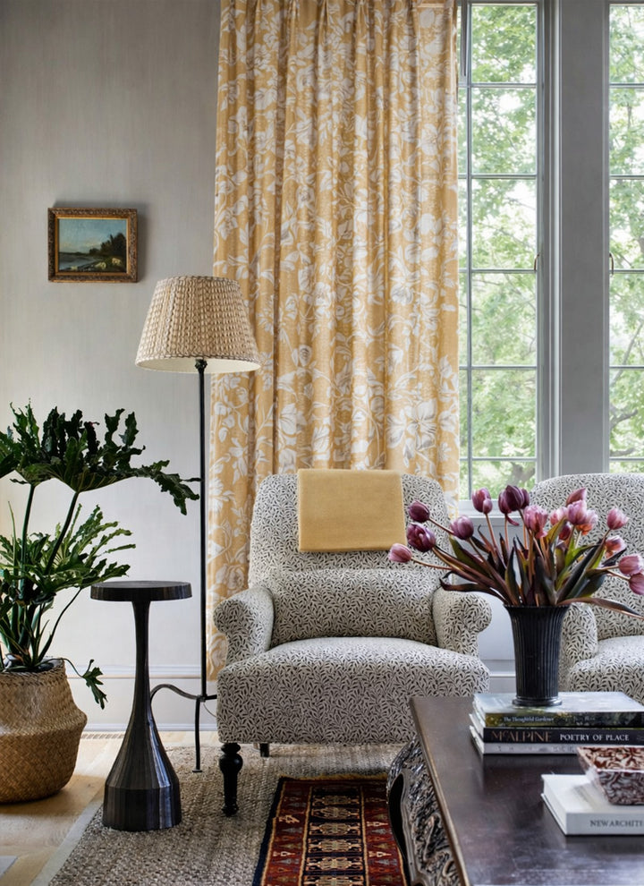 Yellow Floral Curtains