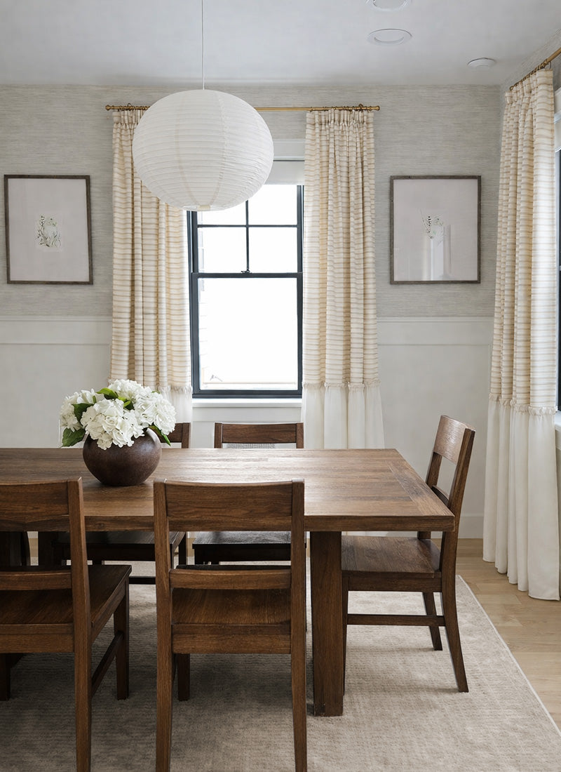 Princess Curtains – Striped Cotton with Tulle Skirt Design