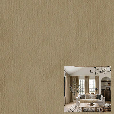 Mousse Latte| Chenille  curtain fabric sample|HSCS-6