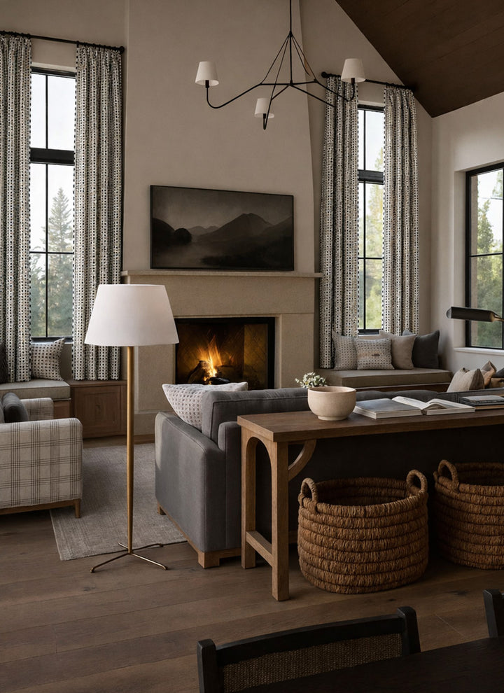 Vibrant Leopard-Print Drapes