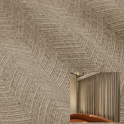 Milky Coffee｜Chenille curtain fabric sample｜HB69-4