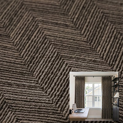 Reddish Brown｜Chenille curtain fabric sample｜HB69-7