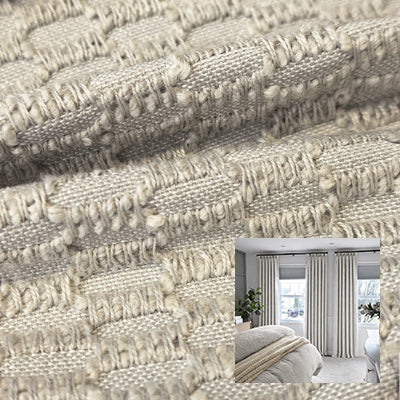 Dune Weave｜Linen curtain fabric sample｜F88133-3