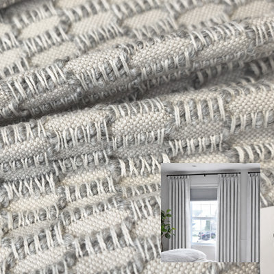 Ash Linen｜Linen curtain fabric sample｜F88133-4