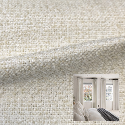 Oyster｜Cotton curtain fabric sample｜F88121-2