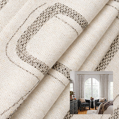 Oat Weave｜Linen curtain fabric sample｜F88105-2