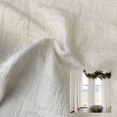 Frosted Spindle｜Cotton curtain fabric sample｜F88113-1
