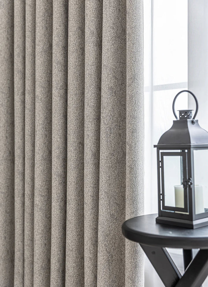 Textured Cotton-Linen Jacquard Curtains