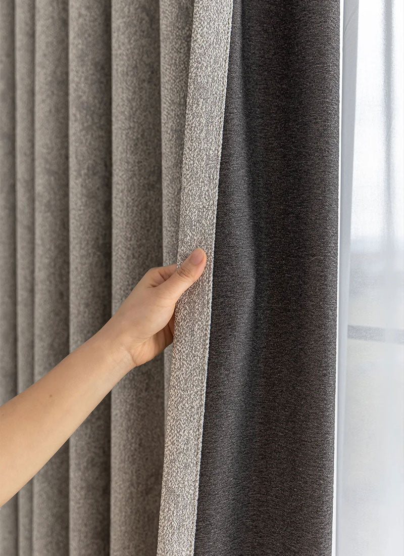 Textured Cotton-Linen Jacquard Curtains