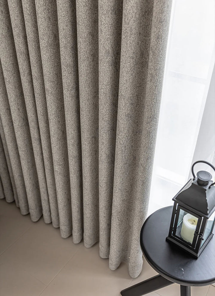 Textured Cotton-Linen Jacquard Curtains