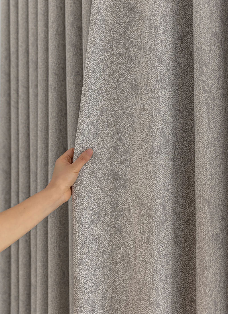 Textured Cotton-Linen Jacquard Curtains