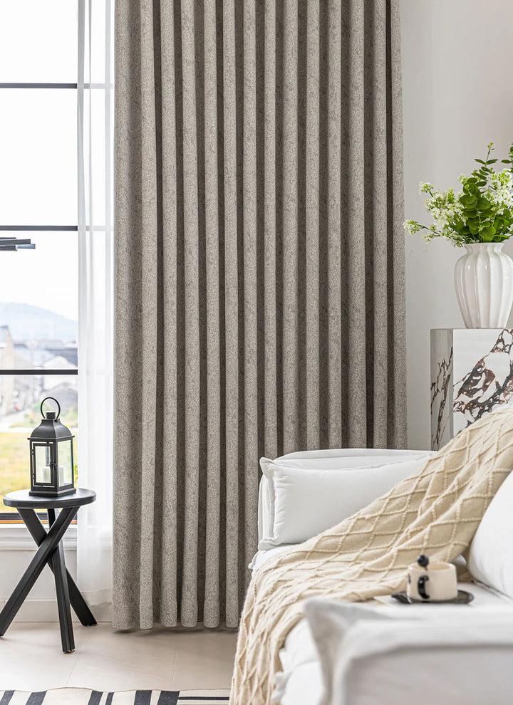 Textured Cotton-Linen Jacquard Curtains