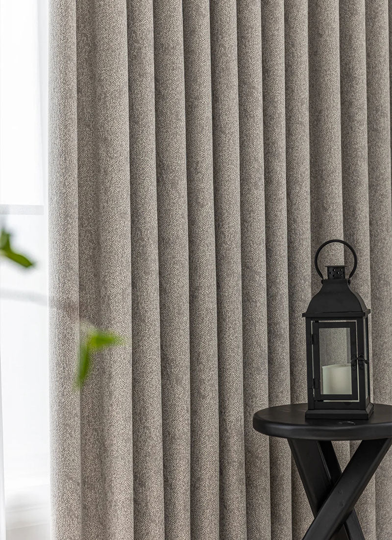 Textured Cotton-Linen Jacquard Curtains