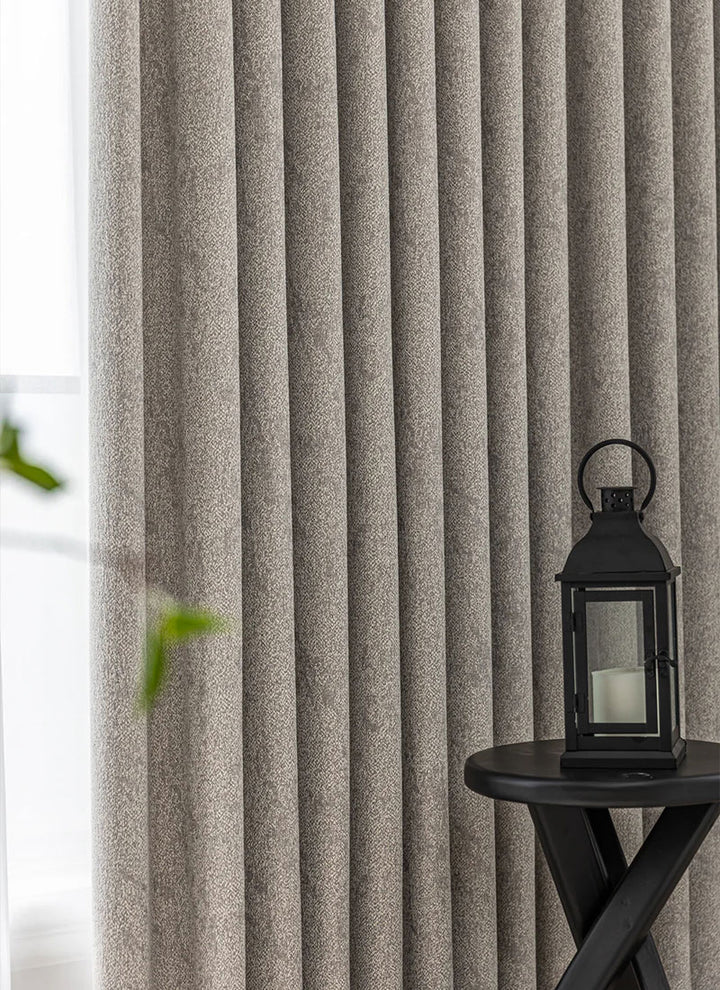 Textured Cotton-Linen Jacquard Curtains