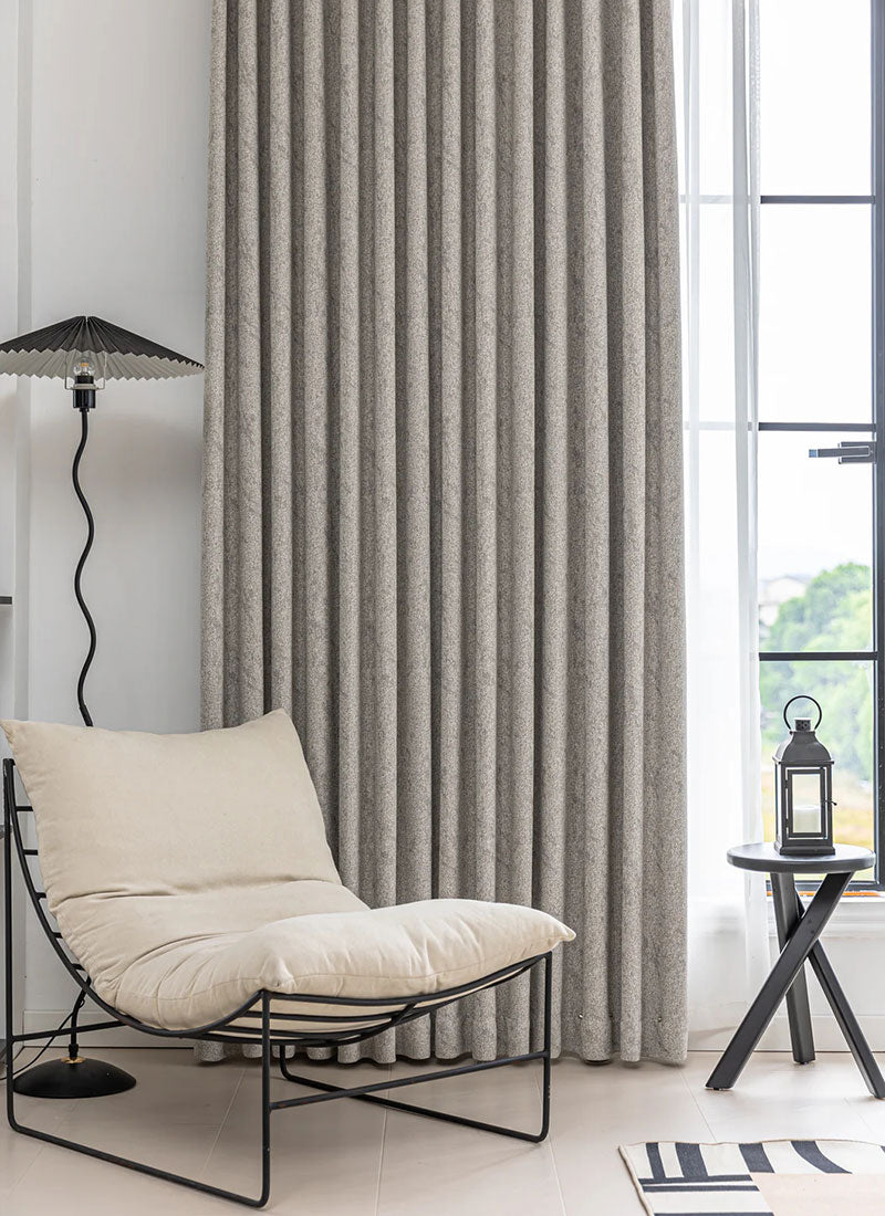 Textured Cotton-Linen Jacquard Curtains