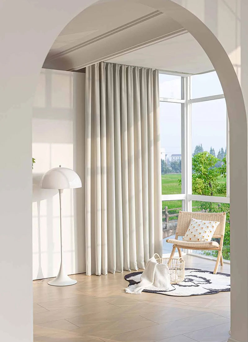 Modern Minimalist Suit Material Double-sided Cotton Dnd linen Curtains