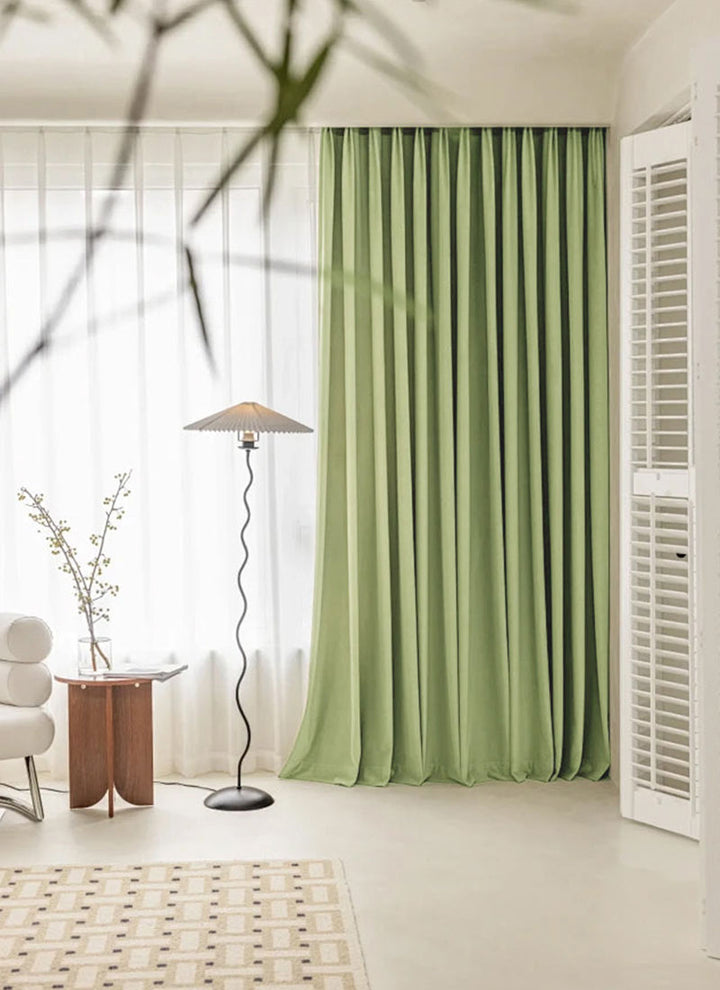 Modern Minimalist Suit Material Double-sided Cotton Dnd linen Curtains