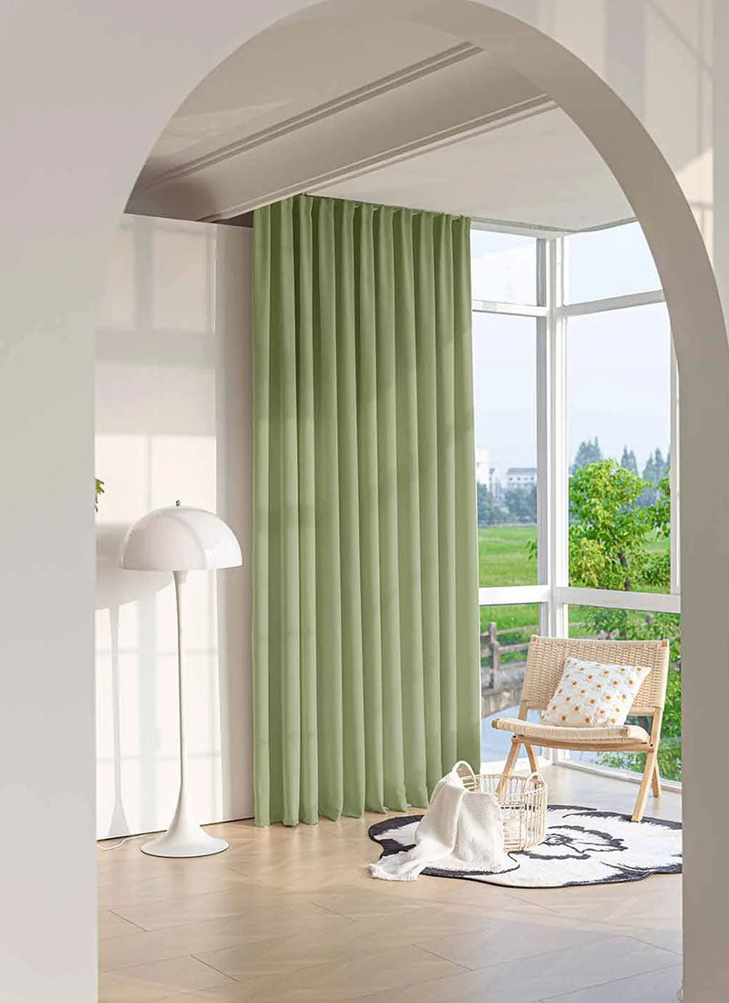 Modern Minimalist Suit Material Double-sided Cotton Dnd linen Curtains