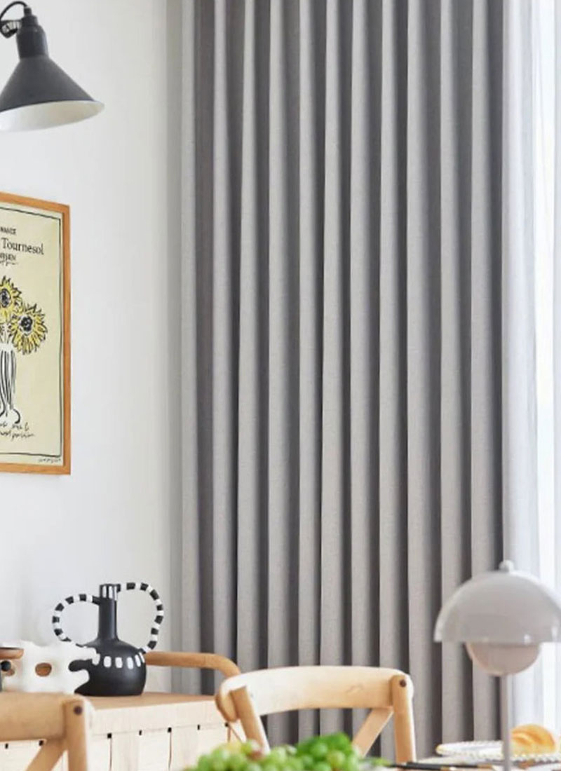 Modern Minimalist Suit Material Double-sided Cotton Dnd linen Curtains