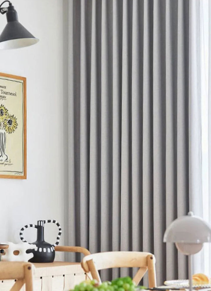 Modern Minimalist Suit Material Double-sided Cotton Dnd linen Curtains