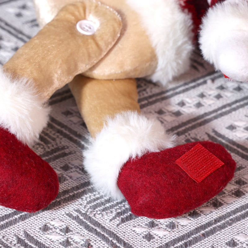 Curtain Ties Christmas Plush Doll Holders