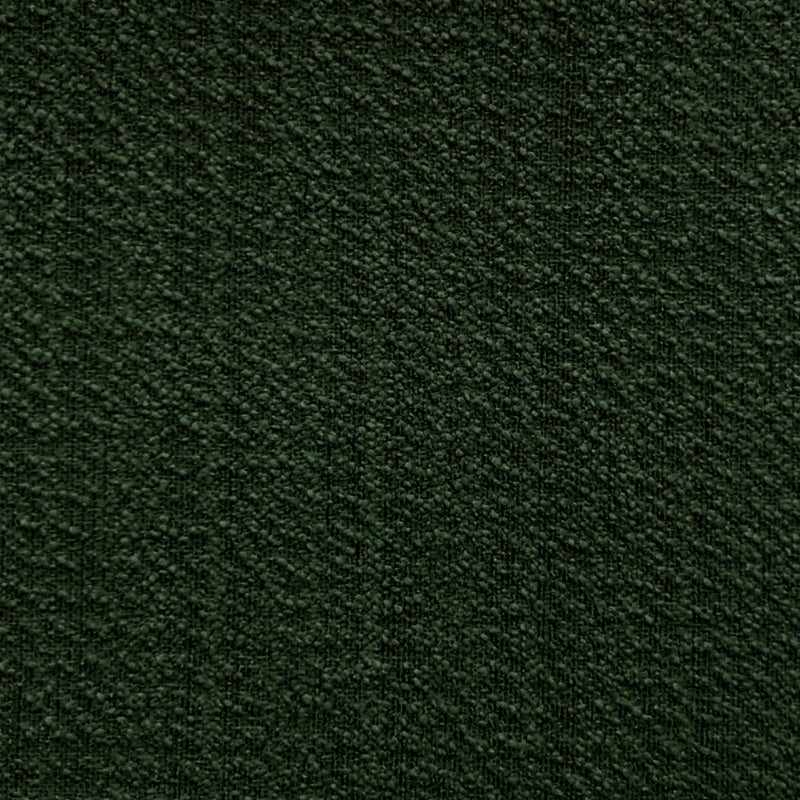 Dark green textured blackout curtain fabric close-up, ideal for thermal window coverings