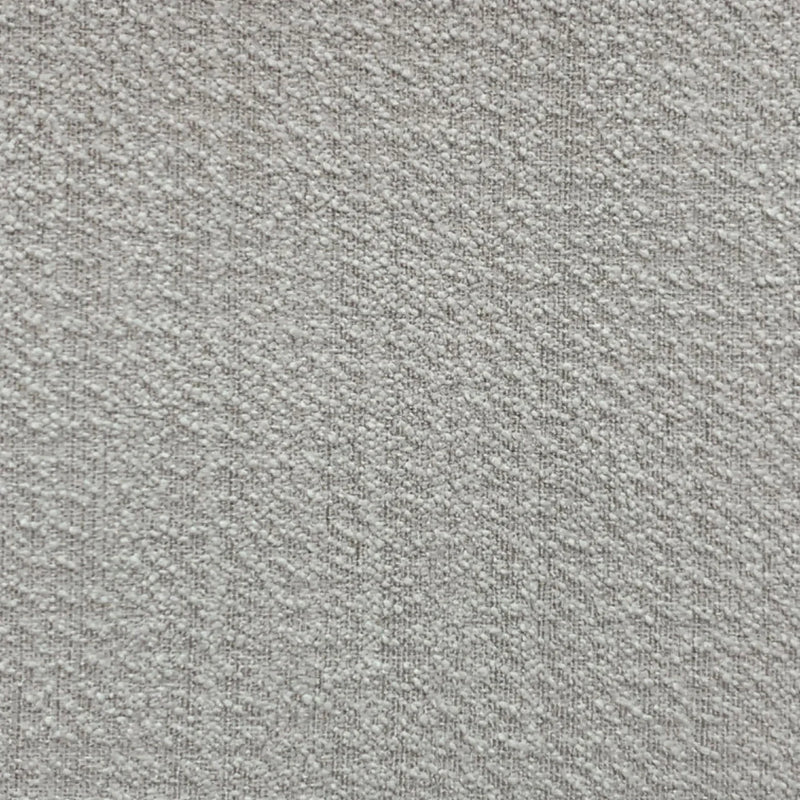 Close-up of textured light grey curtain fabric, ideal for blackout and thermal window coverings.